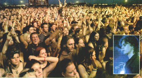 Fans vor der B�hne/Ville Valo